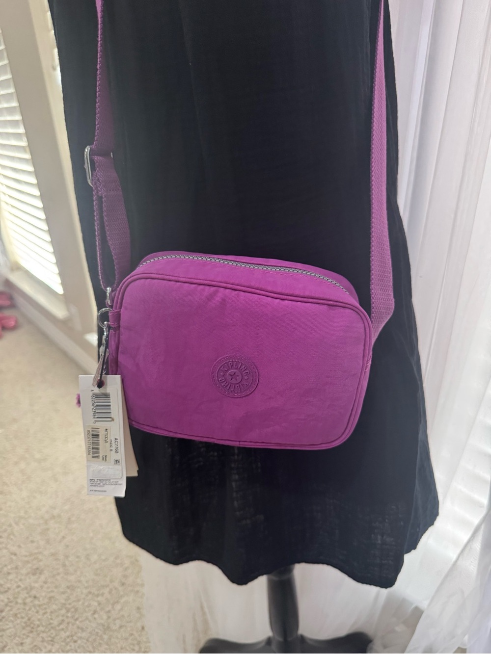 Kipling Small Crossbody Bag in Bright Purple